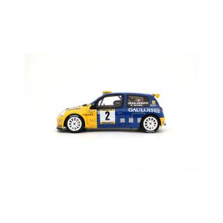 RENAULT CLIO S1600 #2 S. JEAN-JOSEPH BARUM RALLY ZLIN 2004 OttO mobile 1:18 Resinemodell (Türen, Motorhaube... nicht zu öffnen!)